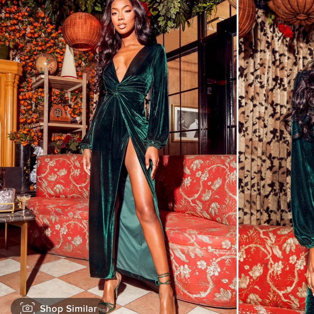 Brand New Velvet Emerald dress